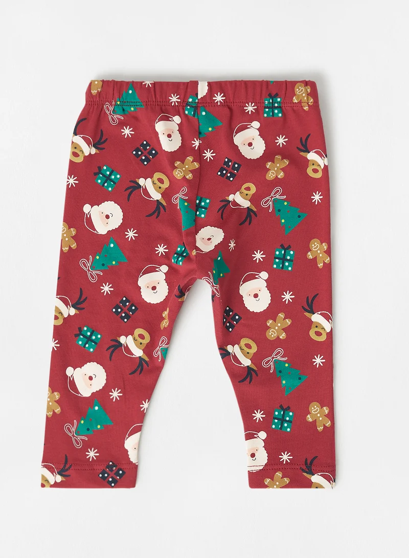 guppy Baby Girls Christmas Leggings