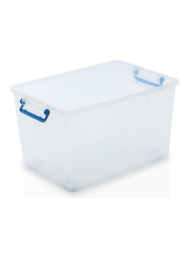هومس آر أس Rolling Wheel Organiser Box Clear/Blue 55x39x33cm - Image 1