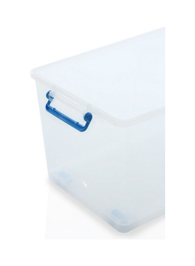 هومس آر أس Rolling Wheel Organiser Box Clear/Blue 55x39x33cm - Image 4