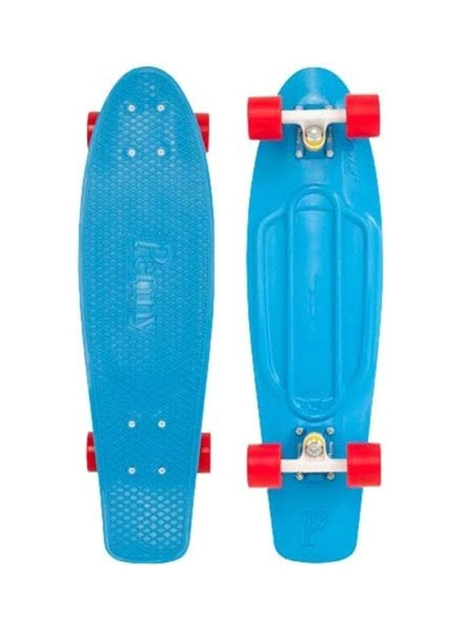 27 inch Nickel Complete Skateboard, Blue/Red 68.58cm
