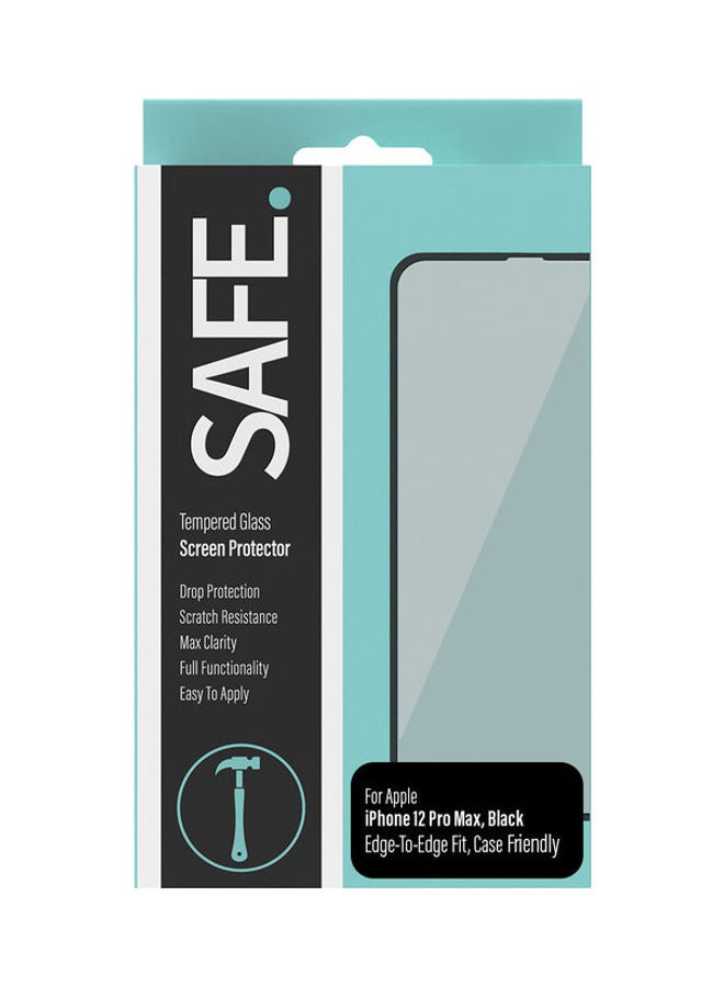 SAFE Screen Protector For iPhone 12 Pro Max Case Friendly Black/Clear - Image 2