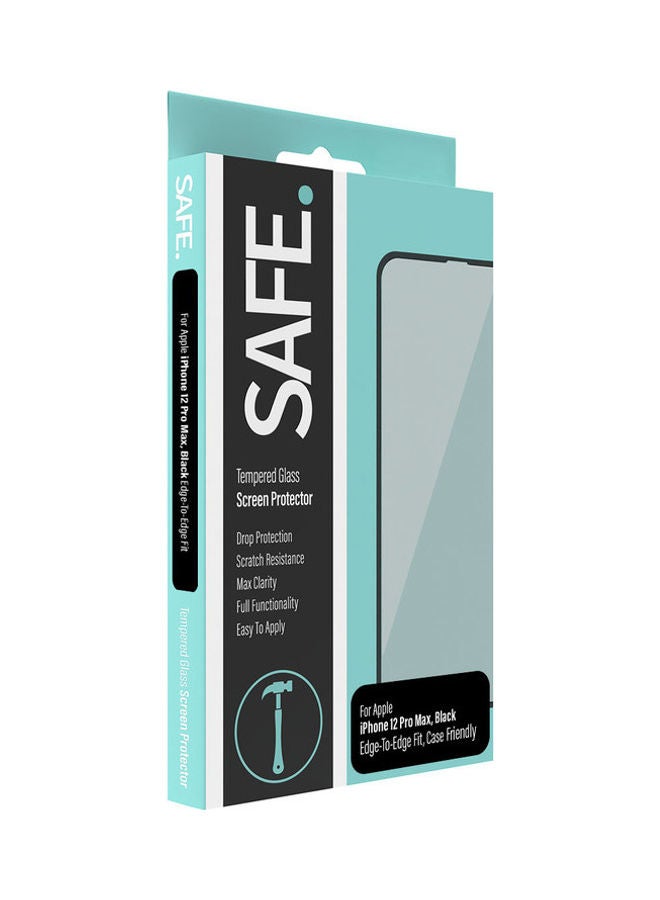 SAFE Screen Protector For iPhone 12 Pro Max Case Friendly Black/Clear - Image 3