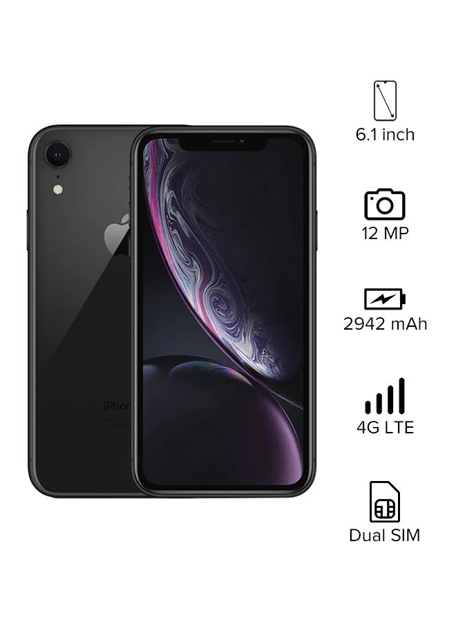 Apple - iPhone XR With FaceTime Black 128GB 4G LTE - International Version - Image 1