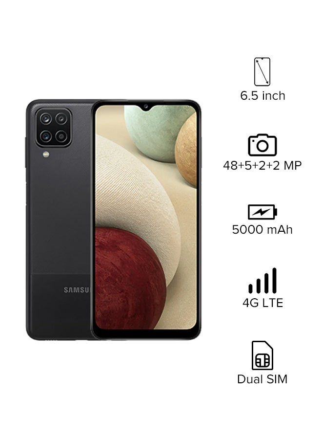 Samsung - Galaxy A12 Dual SIM Black 4GB RAM 64GB 4G LTE - Middle East Version - Image 1