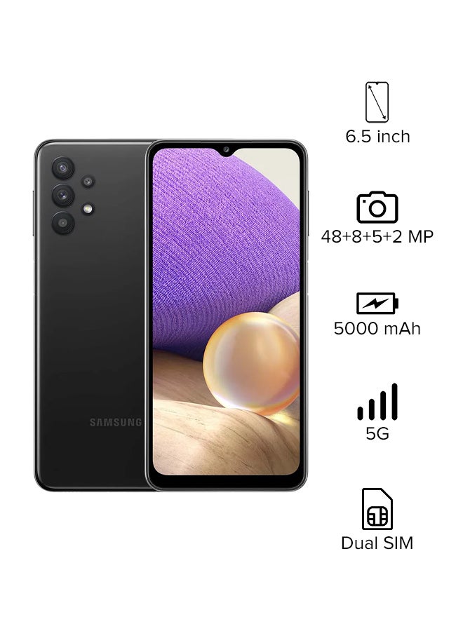 Samsung - Galaxy A32 Dual SIM Awesome Black 6GB RAM 128GB 5G - Middle East Version - Image 1