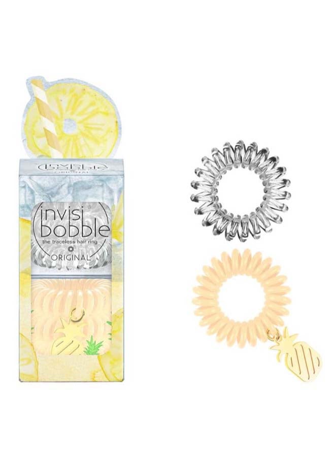 invisibobble 6 Pcs Original Happy Hour Hair Elastics Just Pine - Image 3