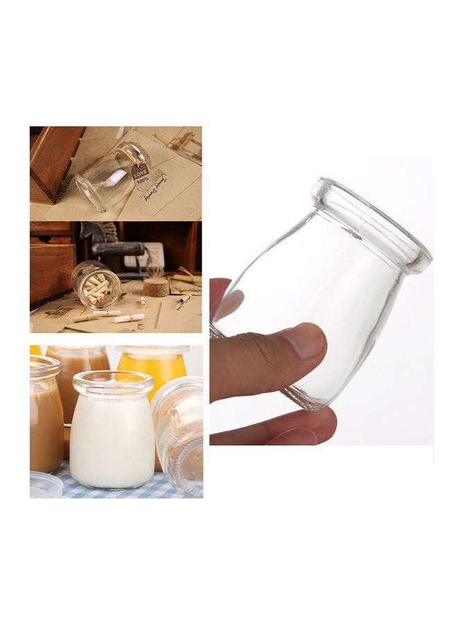 SAPU 10-Piece Glass Jar With Cork Lids And Label Set BOLI-1 5.2x7x5.5cm - Image 2