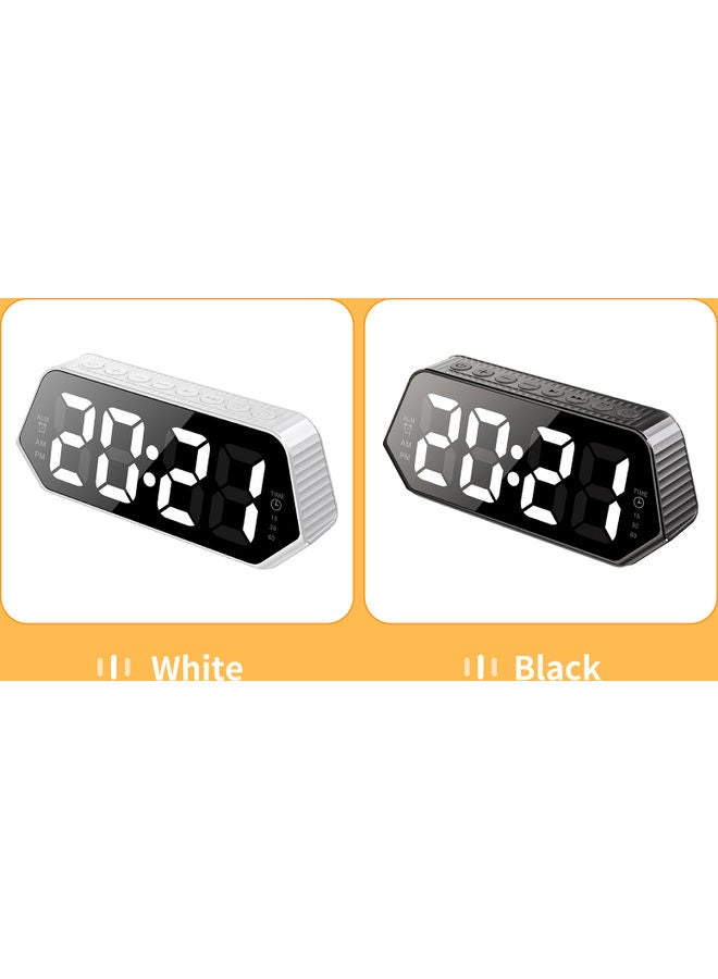 Digital Alarm Clock White Noise Machine 6 Soothing Sounds For Sleeping Auto-Off Timer LED Display Black 23.2 x 5.5 x 9.3cm - Image 2
