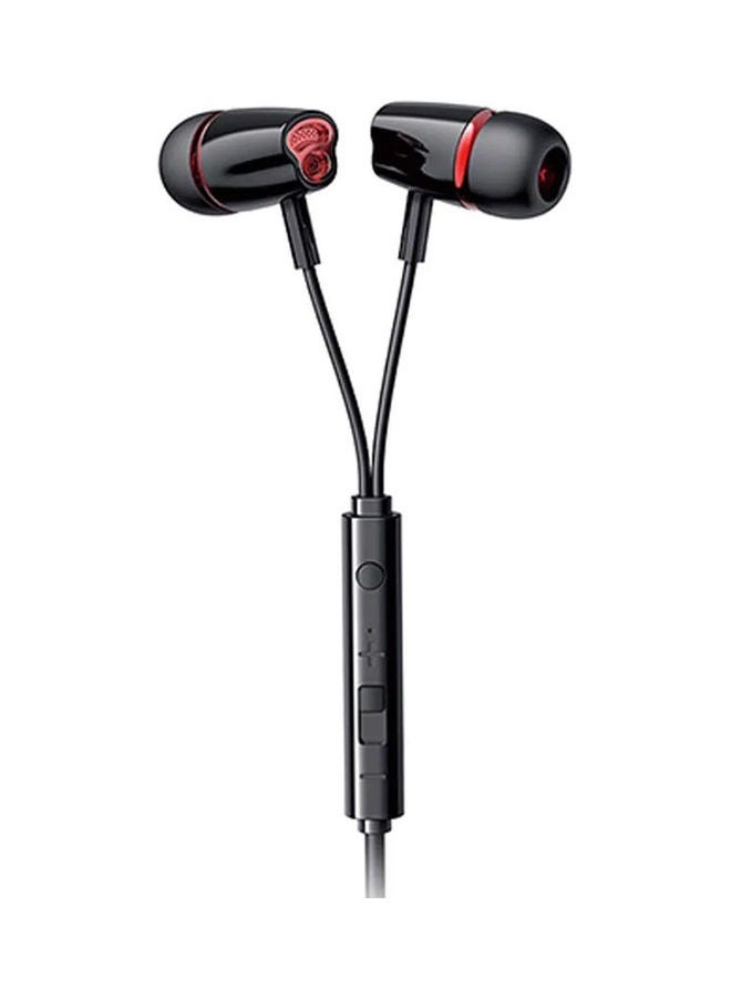 JOYROOM - JR-EL114  In-Ear Wired Control Earphone Black - Image 1