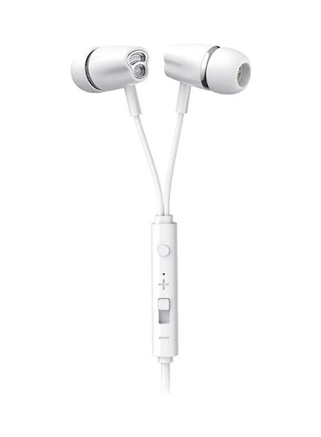 JOYROOM - JR-EL114  In-Ear Wired Control Earphone White - Image 1