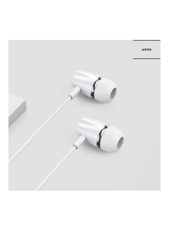 JOYROOM - JR-EL114  In-Ear Wired Control Earphone White - Image 1