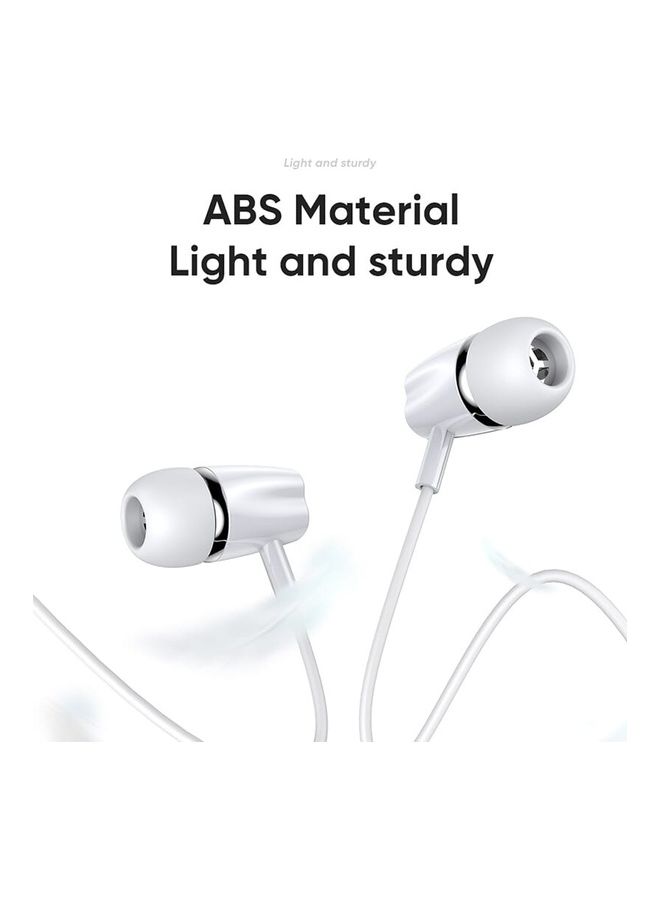 JOYROOM - JR-EL114  In-Ear Wired Control Earphone White - Image 1