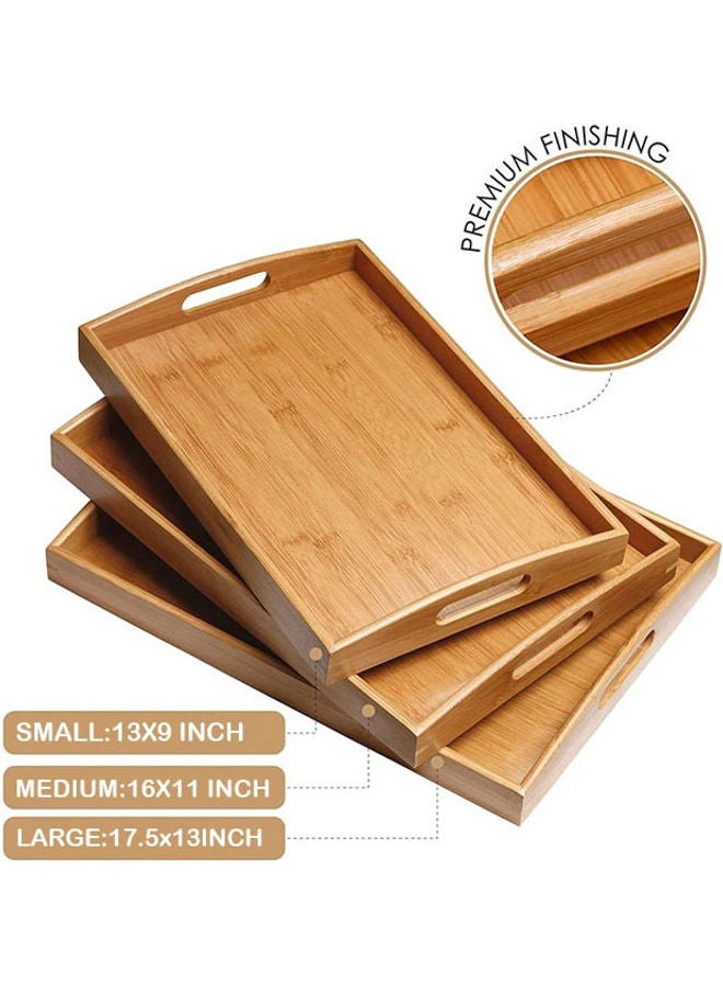 3-Piece Bamboo Serving Tray Set Brown 45cm - v1637315675/N51923283A_6