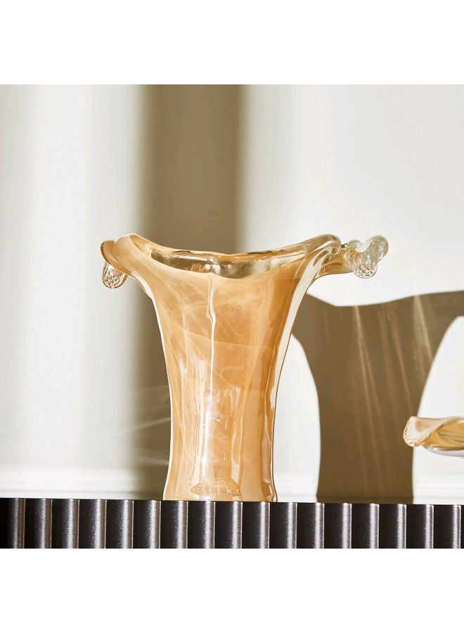 Batali Ginevra Glass Vase Beige 31 x 17 x 28cm  - Image 3