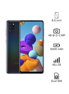 Galaxy A21s Dual SIM Black 4GB RAM 64GB 4G LTE