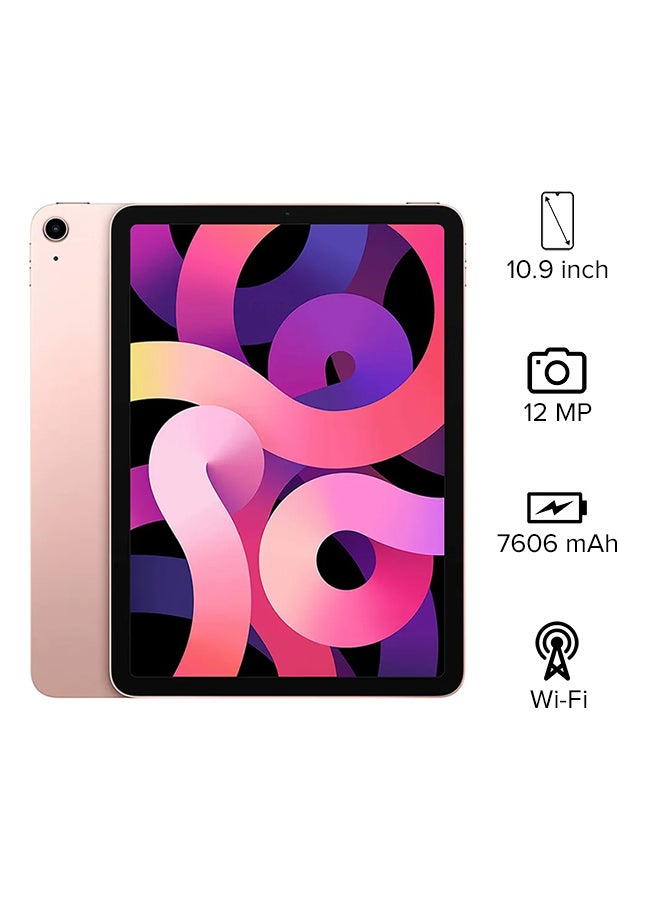 Apple iPad Air 2020 (4th Generation) 10.9-inch 64GB WiFi Rose Gold with Facetime - International Version  - Image 1