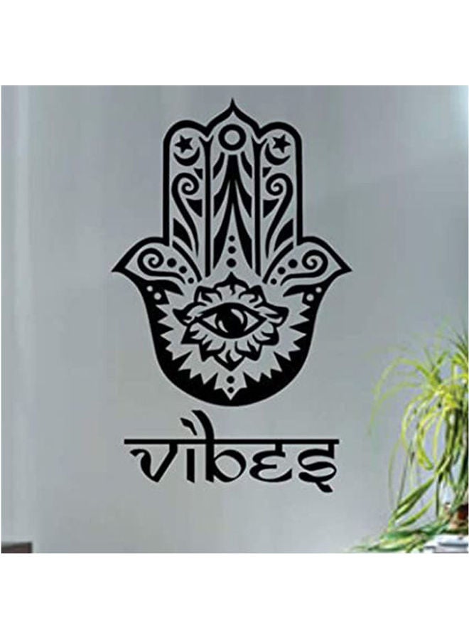Zen Vibes Wall Sticker Black 50X78cm