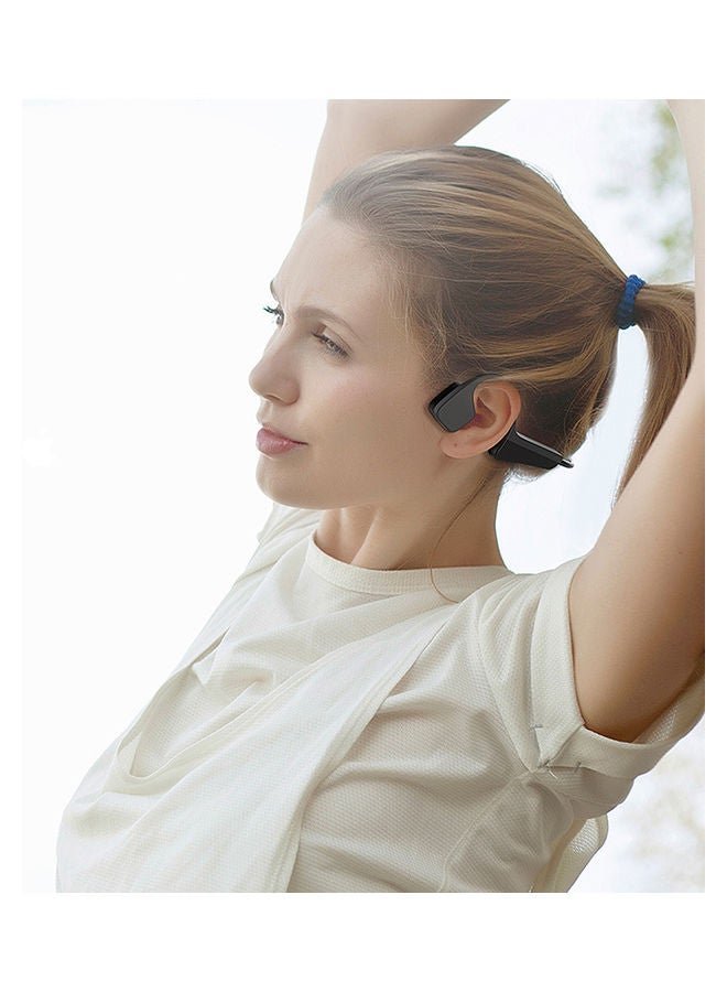 Bone Conduction Bluetooth Headset Black - Image 4