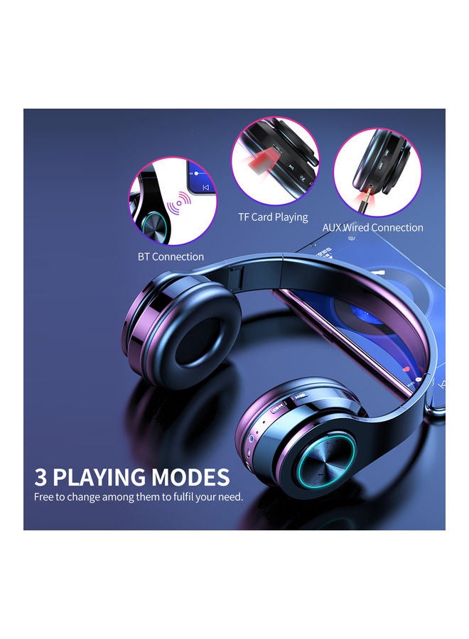 Generic - Foldable Bluetooth Headphones Black - Image 1