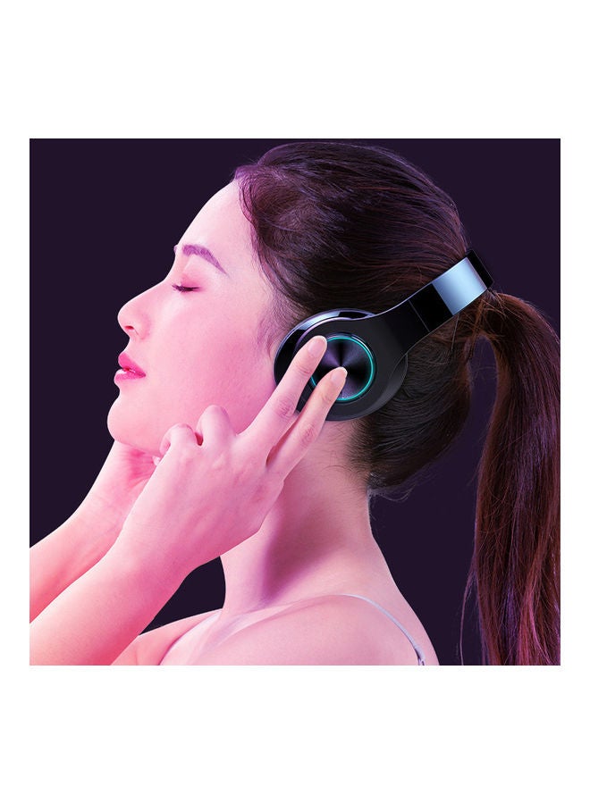 Generic - Foldable Bluetooth Headphones Black - Image 1