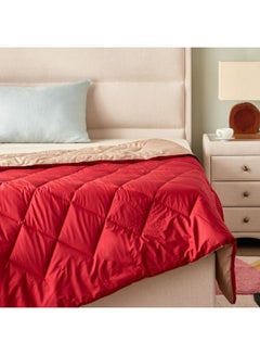 Single Reversible Comforter Combination Red 150x220cm