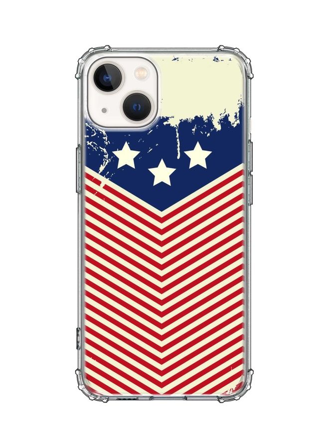 Stylizedd Classic Clear Case TPU Gel Shockproof Cover For Apple iPhone Stars And Stripes - Image 1
