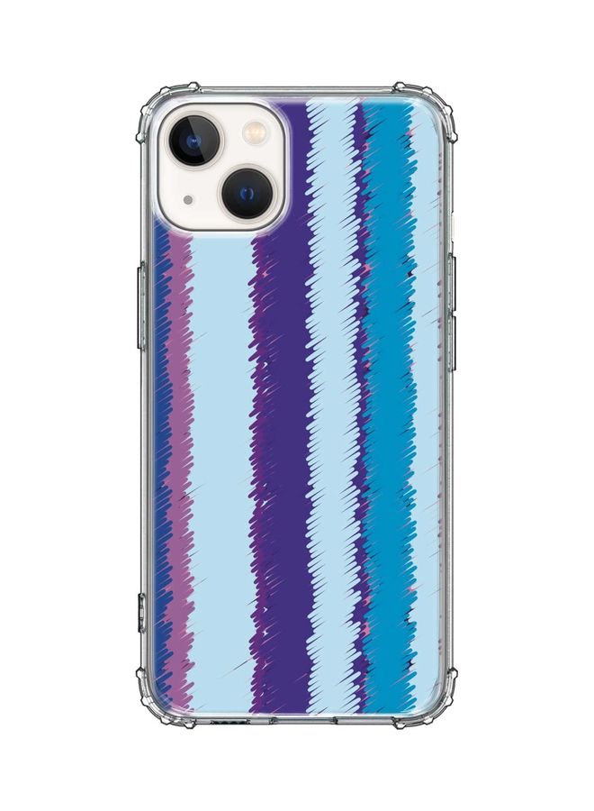 ستايلايزد غطاء حماية من سلسلة كلاسيك كلير لهاتف أبل آيفون 13 خطوط البنفسج - Image 1