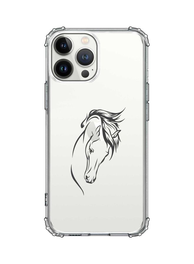 Stylizedd - Classic Clear Series Case Cover For Apple iPhone 13 Pro Max Arab Stallion Strut - Image 1