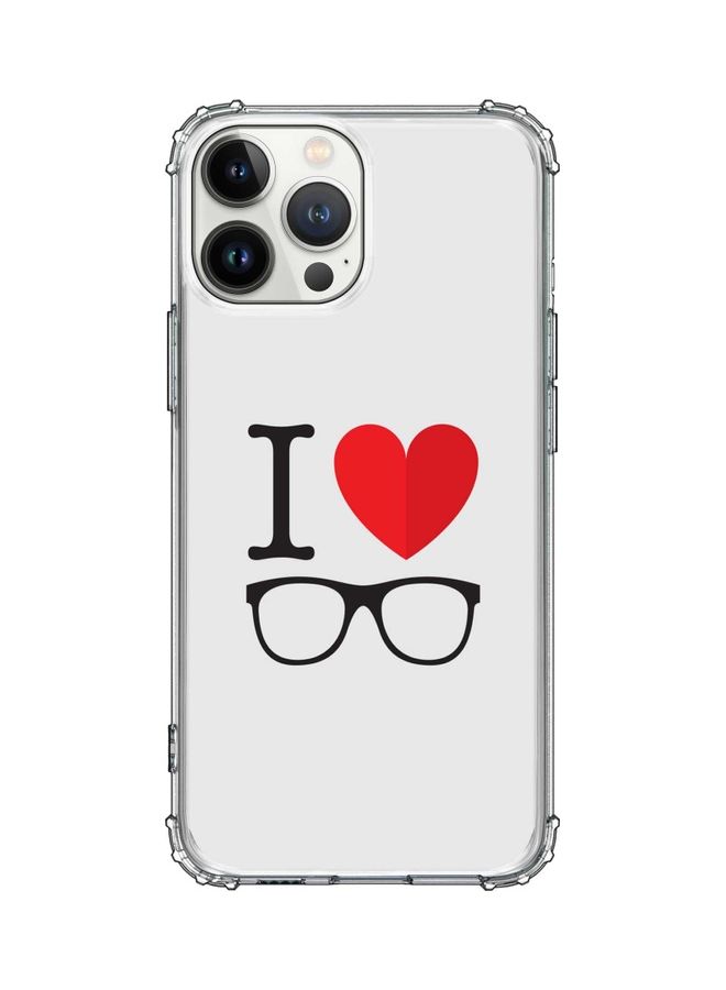 Stylizedd Classic Case Cover For Apple iPhone 13 Pro Max I Love Glasses - Image 1