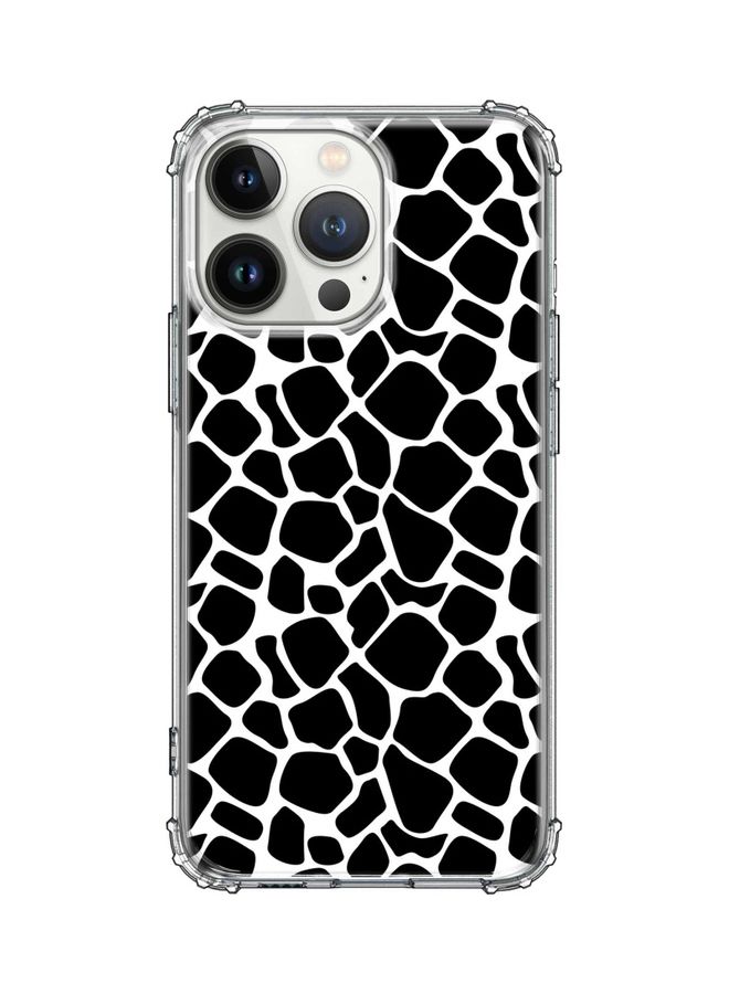 ستايلايزد غطاء حماية كلاسيكي لهاتف أبل آيفون 13 برو طبعة جلد بقر - Image 1