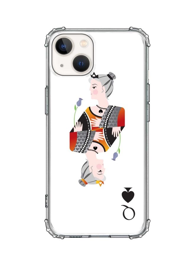 Stylizedd Classic Case Cover For Apple Iphone 13 Queen Of Spades - Image 1