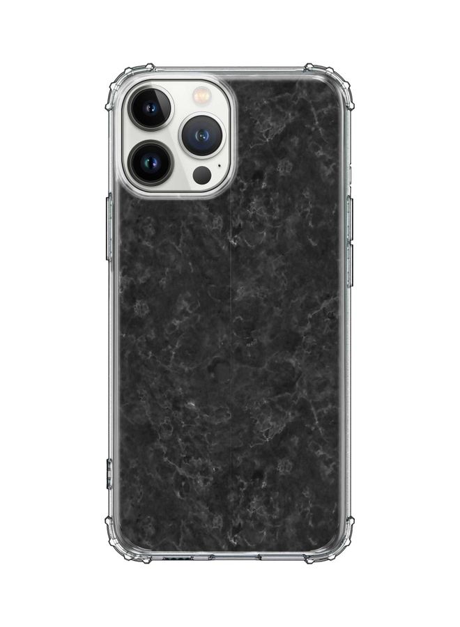 Stylizedd Classic Case Cover For Apple iPhone 13 Pro Max Marble Texture Black - Image 1