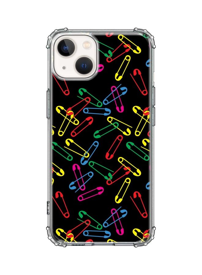 Stylizedd Classic Case Cover For Apple iPhone 13 Safety Pins - Image 1