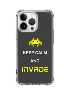 Stylizedd Classic Case Cover For Apple iPhone 13 Pro Keep Calm And Invade  - Image 1