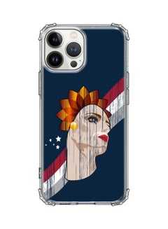 Stylizedd Classic Case Cover For Apple iPhone 13 Pro Max Lady Liberty (Blue)  - Image 1