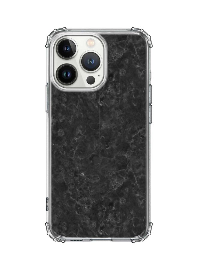 Stylizedd Classic Case Cover For Apple iPhone 13 Pro Marble Texture Black - Image 1