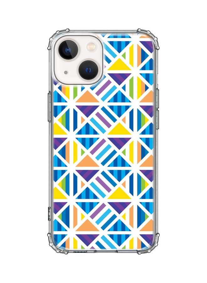 ستايلايزد غطاء حماية كلاسيكي لهاتف أبل آيفون 13 ميني مزين بشكل البلاط ذي النمط الإغريقي - Image 1