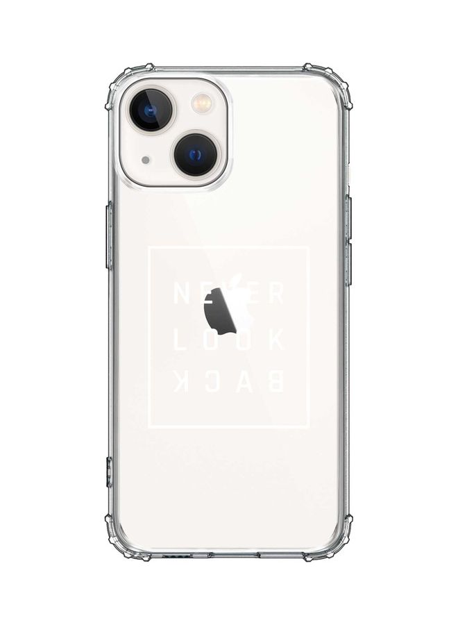 Stylizedd Classic Clear Case For Apple iPhone 13 Mini Never Look Back - Image 1