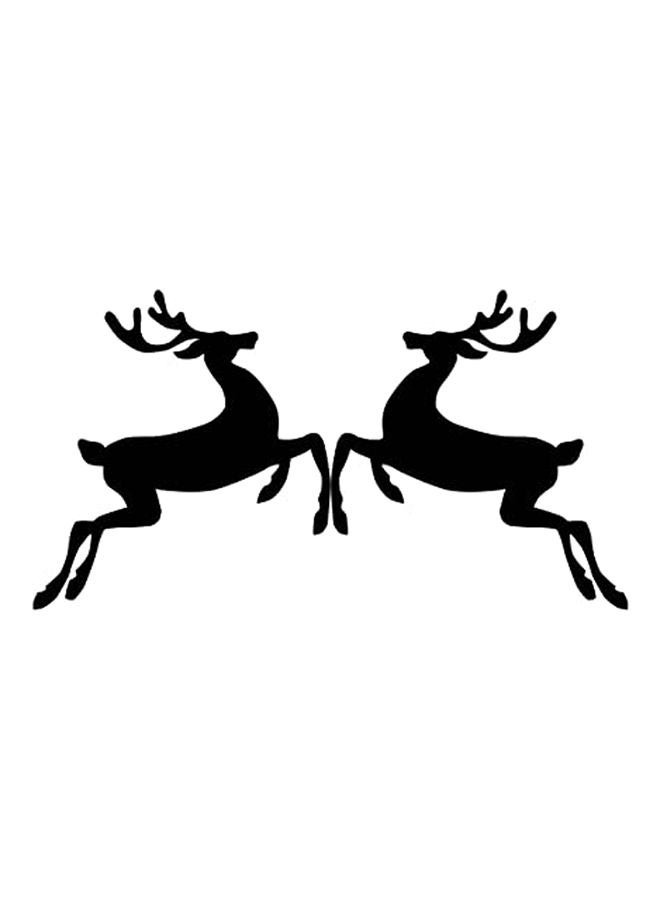 Christmas Wall - Christmas Wall Vinyl Decorative Wall Sticker Black 49 x 26cm - Image 1
