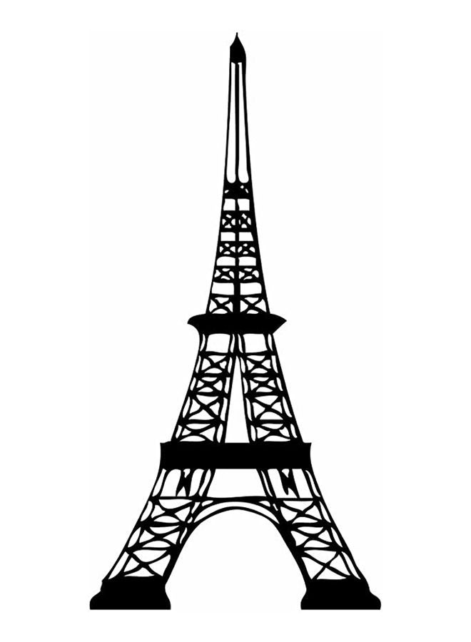 ملصق جداري للزينة من الفينيل أسود 24X48سم