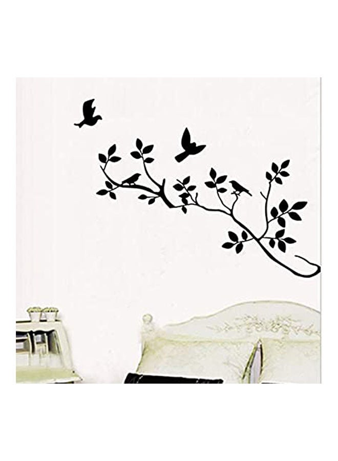 Black Bird Tree Branch Wall Stickers Wall Decal Removable Art Home Mural Decor black 50X70cm