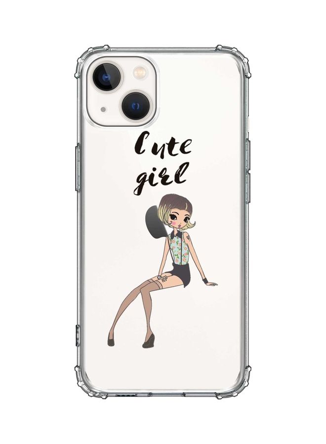 Stylizedd Classic Case Cover For Apple iPhone 13 Shy Cute Girl - Image 1