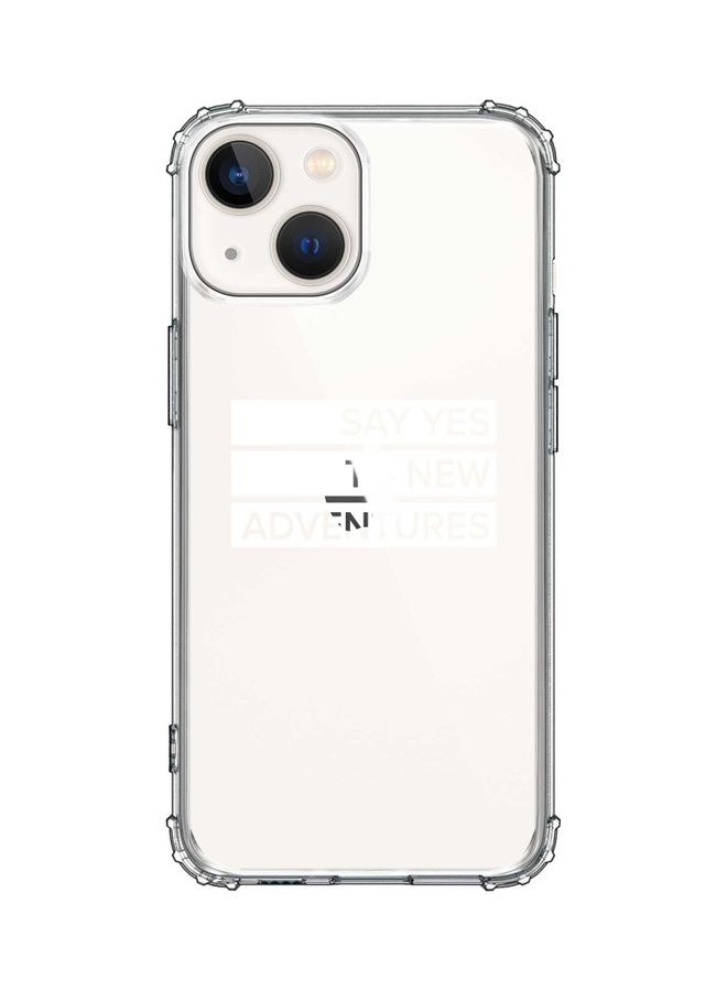 Stylizedd Classic Clear Case For Apple iPhone 13 Mini Say Yes To New Adventures - Image 1