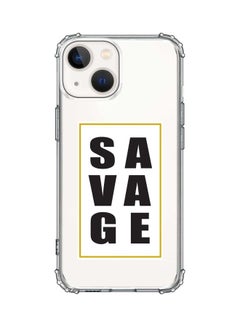 Stylizedd Classic Clear Case For Apple iPhone 13 Mini Savage  - Image 1