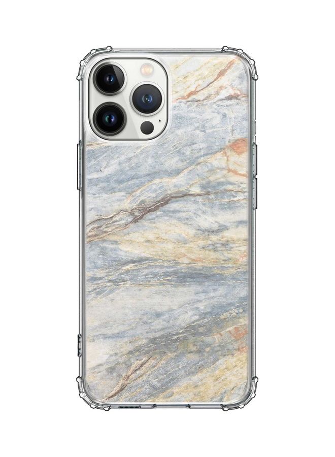 Stylizedd Classic Clear Case For Apple iPhone 13 Pro Max Marble Print Grey Classic - Image 1