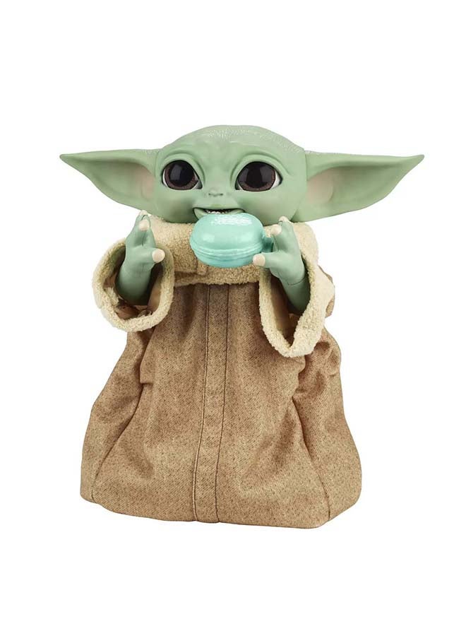 ستار ورز لعبة Star Wars Galactic Snackin’ Grogu المتحركة بطول 9.25 بوصة مع أكثر من 40 تركيبة صوتية وحركية وملحقات تفاعلية - Image 1