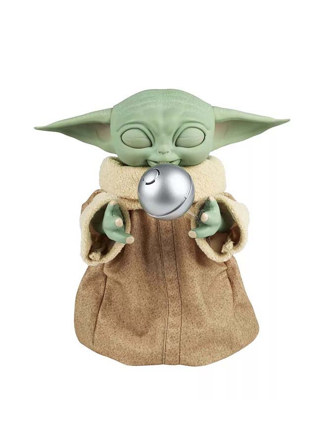 ستار ورز لعبة Star Wars Galactic Snackin’ Grogu المتحركة بطول 9.25 بوصة مع أكثر من 40 تركيبة صوتية وحركية وملحقات تفاعلية - Image 3