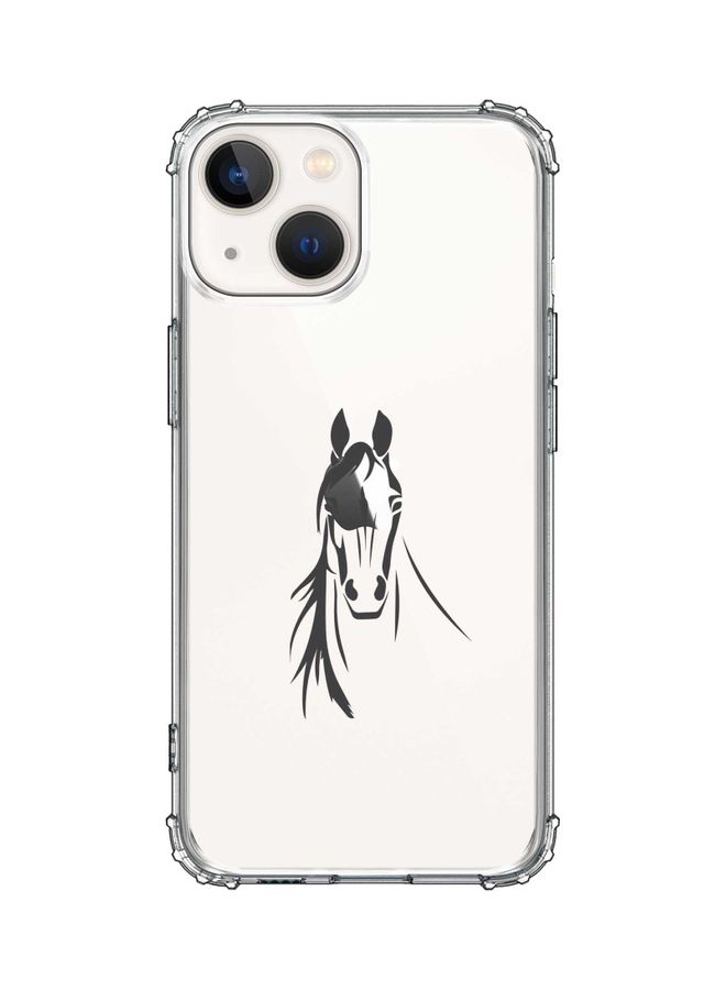 ستايلايزد غطاء حماية كلاسيكي لهاتف أبل آيفون 13 ميني بطبعة خيل عربي - Image 1