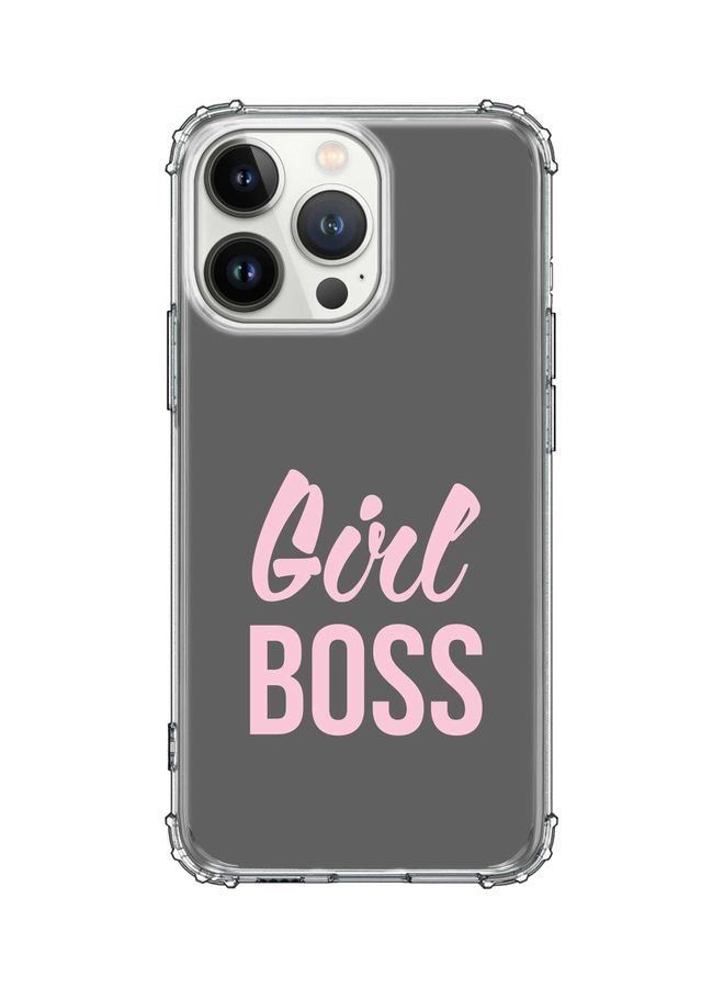 Stylizedd Classic Case Cover For Apple iPhone 13 Pro Girl Boss (Grey) - Image 1