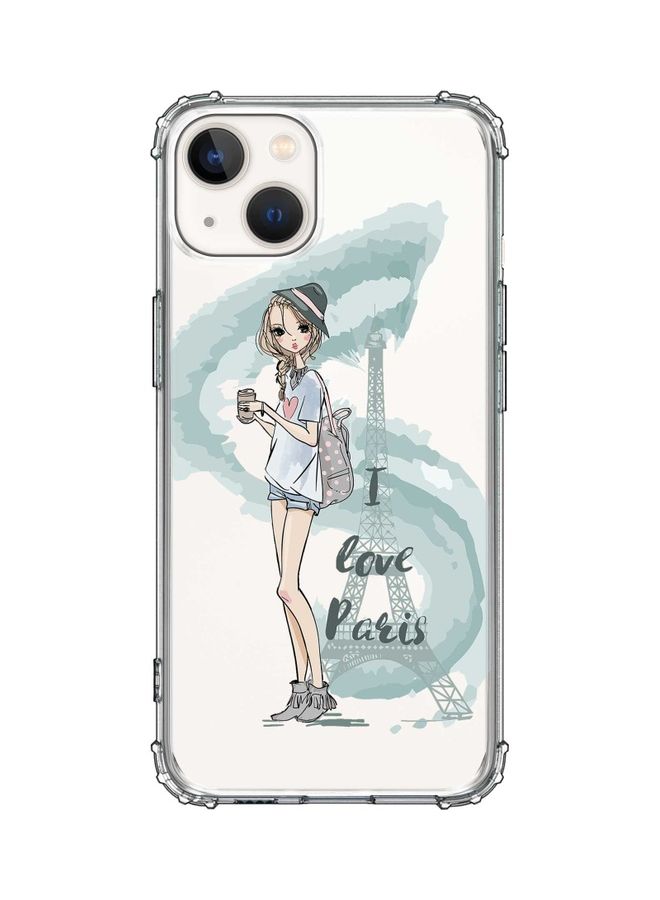 Stylizedd Classic Clear Case For Apple iPhone 13 I Love Paris - Image 1